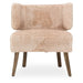 AICO Furniture A La Carte HalfMoon Curved Back Chair in Boardwalk - Furniture Land (Milwaukee, WI)
