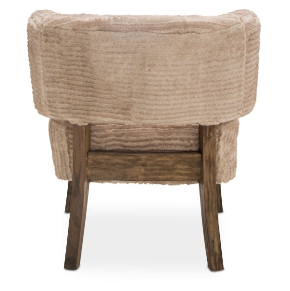 AICO Furniture A La Carte HalfMoon Curved Back Chair in Boardwalk - Furniture Land (Milwaukee, WI)