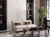 AICO La Francaise Armless Chair in Cafe/Black - Furniture Land (Milwaukee, WI)