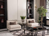 AICO La Francaise Armless Chair in Cafe/Black - Furniture Land (Milwaukee, WI)