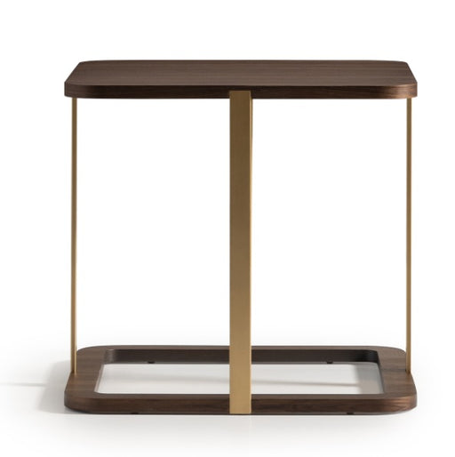 AICO Furniture Amora Side Table in Eggshell Walnut - Furniture Land (Milwaukee, WI)