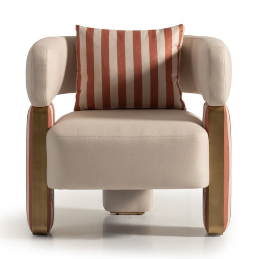 AICO Furniture Amora Chair Ash in Eggshell Walnut - Furniture Land (Milwaukee, WI)
