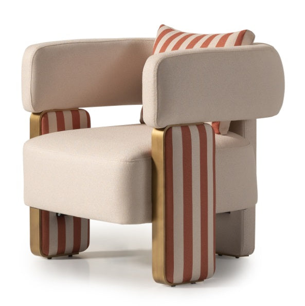 AICO Furniture Amora Chair Ash in Eggshell Walnut - Furniture Land (Milwaukee, WI)