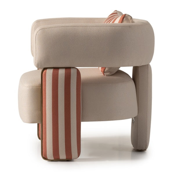 AICO Furniture Amora Chair Ash in Eggshell Walnut - Furniture Land (Milwaukee, WI)