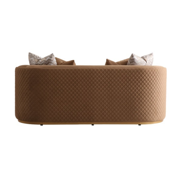 AICO Furniture Ariana Loveseat in Caramel Gold - Furniture Land (Milwaukee, WI)