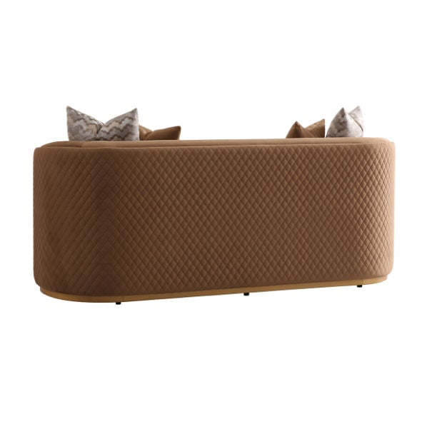 AICO Furniture Ariana Loveseat in Caramel Gold - Furniture Land (Milwaukee, WI)