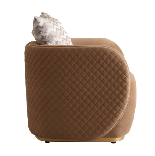 AICO Furniture Ariana Chair in Caramel Gold - Furniture Land (Milwaukee, WI)