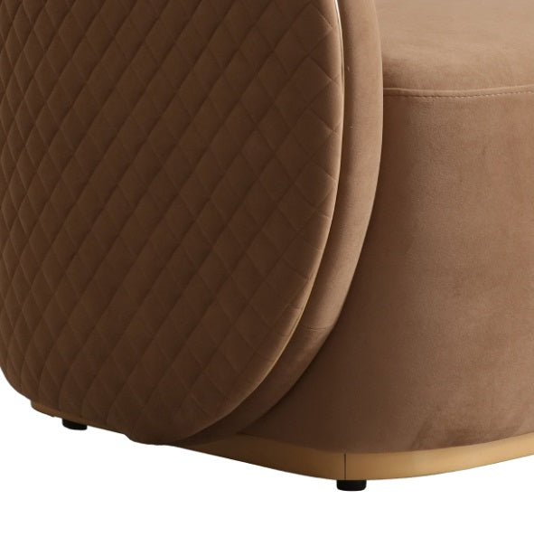 AICO Furniture Ariana Chair in Caramel Gold - Furniture Land (Milwaukee, WI)