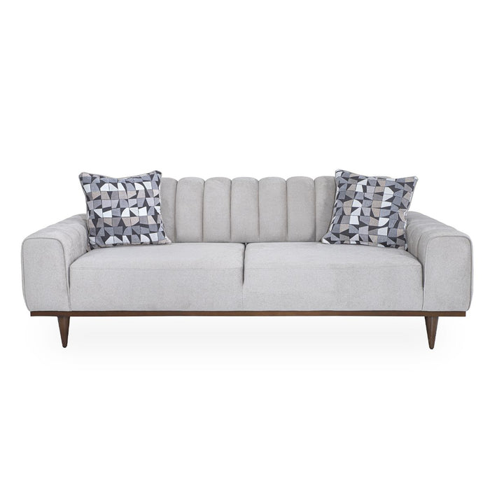 AICO Balboa Sofa in Warm Walnut - Furniture Land (Milwaukee, WI)