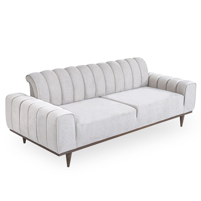 AICO Balboa Sofa in Warm Walnut - Furniture Land (Milwaukee, WI)