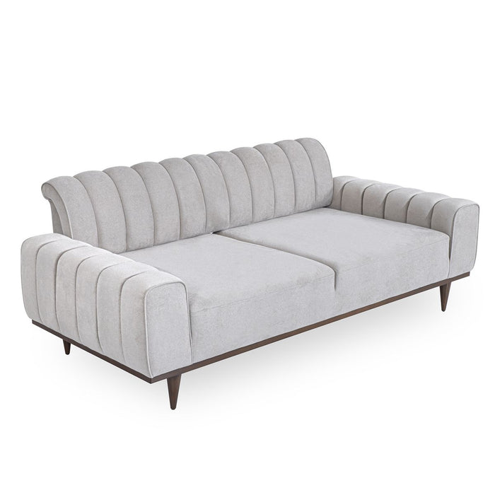 AICO Balboa Sofa in Warm Walnut - Furniture Land (Milwaukee, WI)