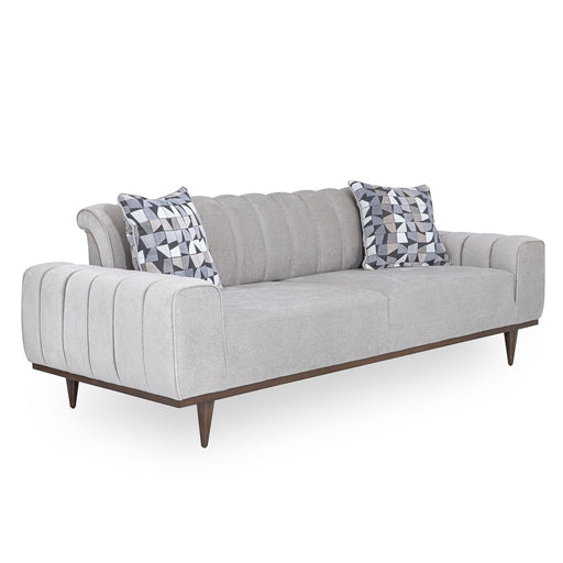AICO Balboa Sofa in Warm Walnut - Furniture Land (Milwaukee, WI)