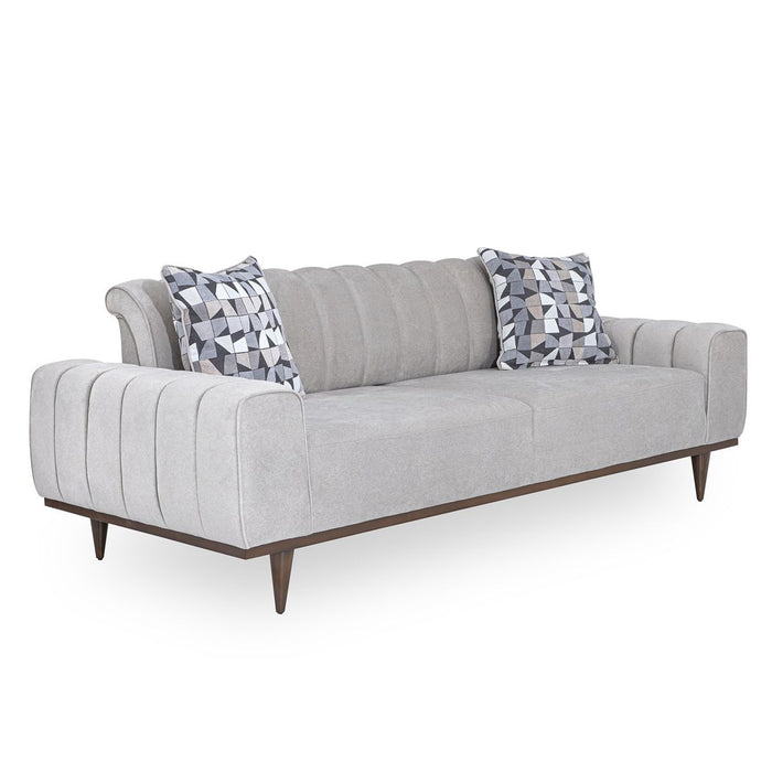 AICO Balboa Sofa in Warm Walnut - Furniture Land (Milwaukee, WI)