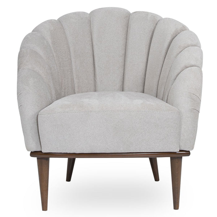 AICO Balboa Accent Chair in Warm Walnut - Furniture Land (Milwaukee, WI)