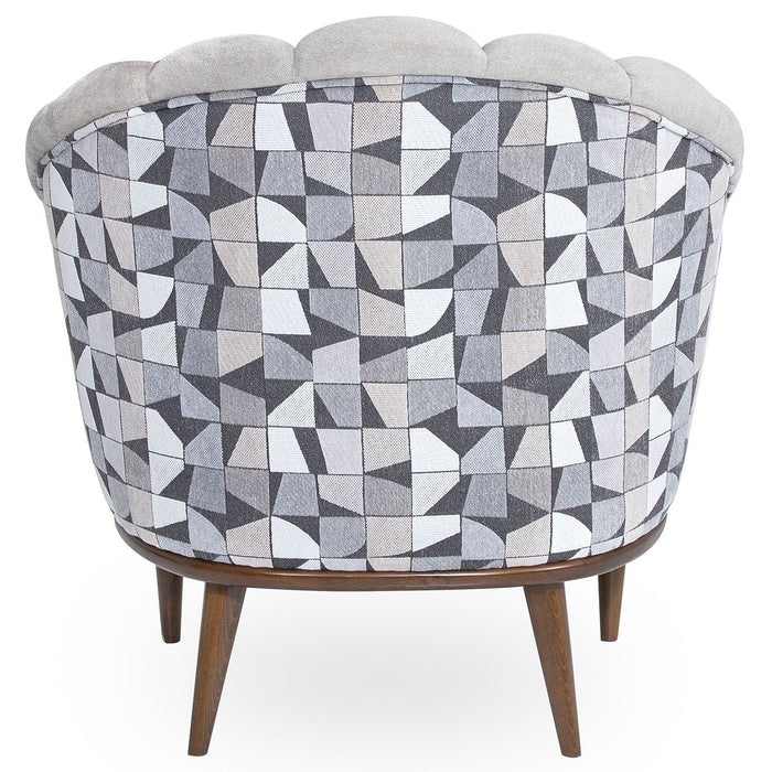 AICO Balboa Accent Chair in Warm Walnut - Furniture Land (Milwaukee, WI)