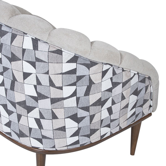 AICO Balboa Accent Chair in Warm Walnut - Furniture Land (Milwaukee, WI)