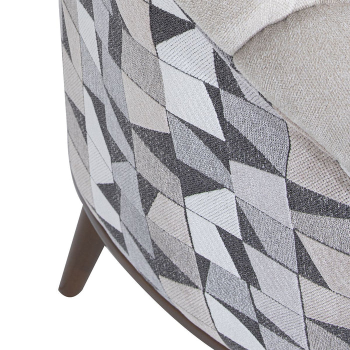 AICO Balboa Accent Chair in Warm Walnut - Furniture Land (Milwaukee, WI)