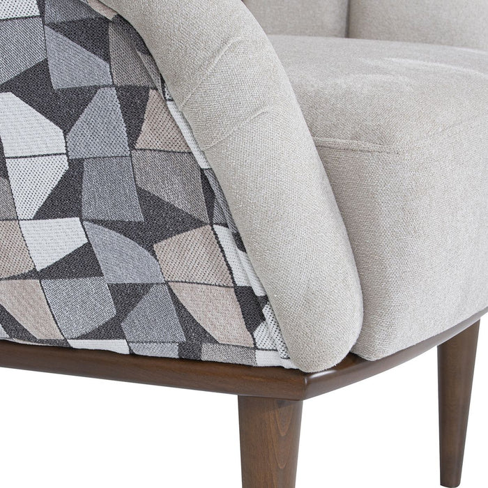 AICO Balboa Accent Chair in Warm Walnut - Furniture Land (Milwaukee, WI)
