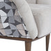 AICO Balboa Accent Chair in Warm Walnut - Furniture Land (Milwaukee, WI)