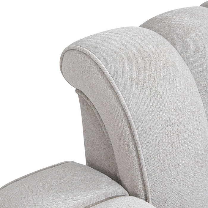 AICO Balboa Chair And A Half in Warm Walnut - Furniture Land (Milwaukee, WI)