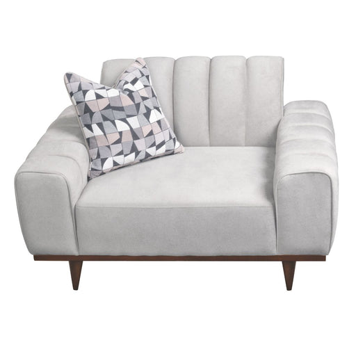 AICO Balboa Chair And A Half in Warm Walnut - Furniture Land (Milwaukee, WI)