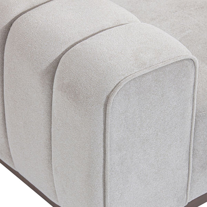 AICO Balboa Chair And A Half in Warm Walnut - Furniture Land (Milwaukee, WI)