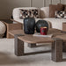 AICO Furniture Bristol Point Large Cocktail Table in Saddle Brown - Furniture Land (Milwaukee, WI)