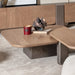 AICO Furniture Bristol Point Medium Cocktail Table in Saddle Brown - Furniture Land (Milwaukee, WI)