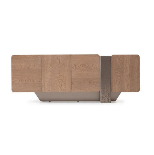 AICO Furniture Bristol Point Console Table in Saddle Brown - Furniture Land (Milwaukee, WI)