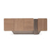 AICO Furniture Bristol Point Console Table in Saddle Brown - Furniture Land (Milwaukee, WI)