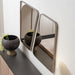 AICO Furniture Bristol Point Wall Mirror in Saddle Brown - Furniture Land (Milwaukee, WI)