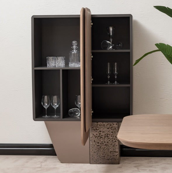 AICO Furniture Bristol Point Bar in Saddle Brown - Furniture Land (Milwaukee, WI)