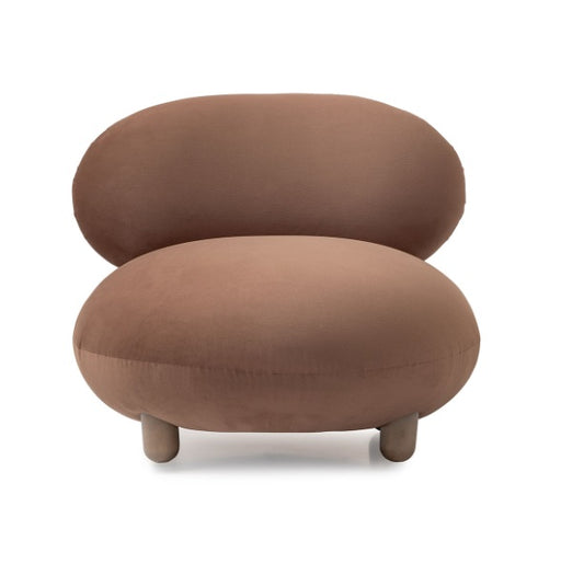 AICO Furniture Bristol Point Accent Chair in Saddle Brown - Furniture Land (Milwaukee, WI)