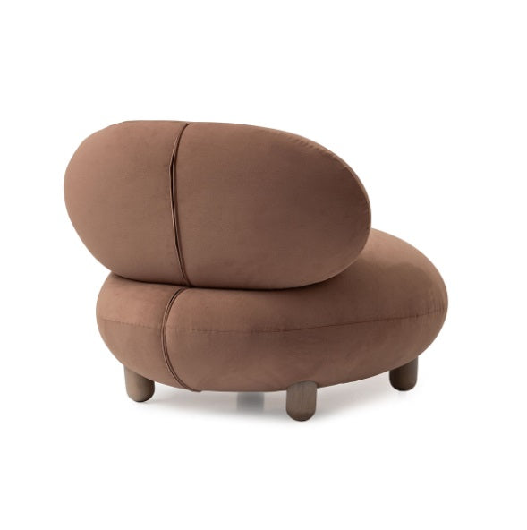 AICO Furniture Bristol Point Accent Chair in Saddle Brown - Furniture Land (Milwaukee, WI)