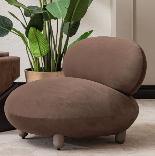 AICO Furniture Bristol Point Accent Chair in Saddle Brown - Furniture Land (Milwaukee, WI)