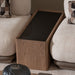 AICO Furniture Bristol Point Sectional Table in Saddle Brown - Furniture Land (Milwaukee, WI)