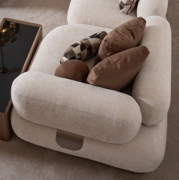 AICO Furniture Bristol Point Corner Unit in Saddle Brown - Furniture Land (Milwaukee, WI)