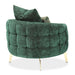 AICO Furniture Celine Chair in Emerald/Gold - Furniture Land (Milwaukee, WI)