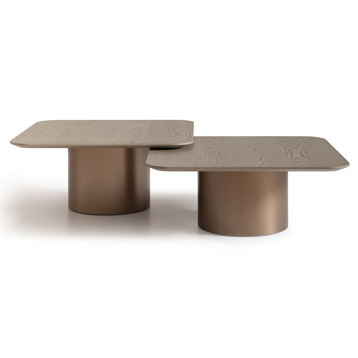 AICO Canberra Tall Cocktail Table in Brown - Furniture Land (Milwaukee, WI)