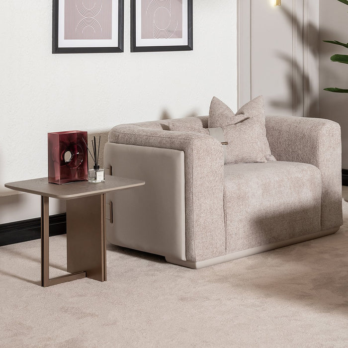 AICO Canberra End Table in Brown - Furniture Land (Milwaukee, WI)