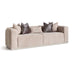 AICO Canberra Sofa in Brown - Furniture Land (Milwaukee, WI)