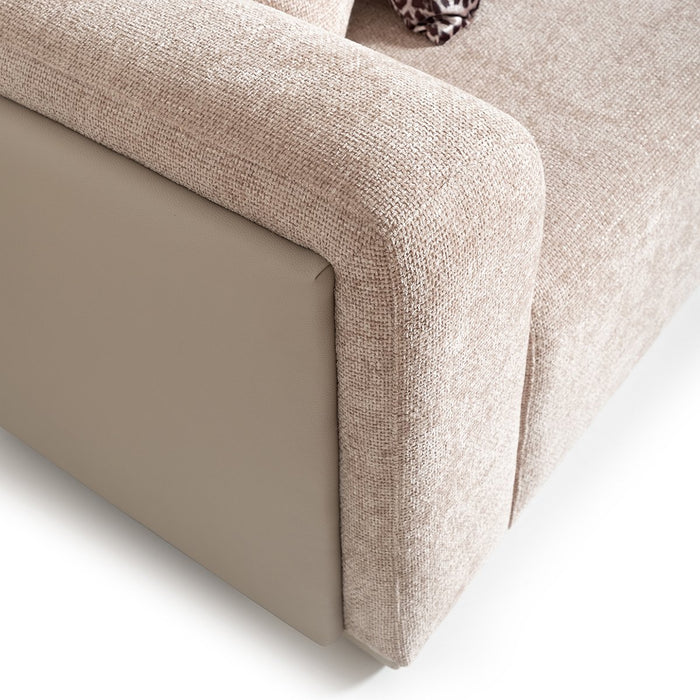 AICO Canberra Sofa in Brown - Furniture Land (Milwaukee, WI)