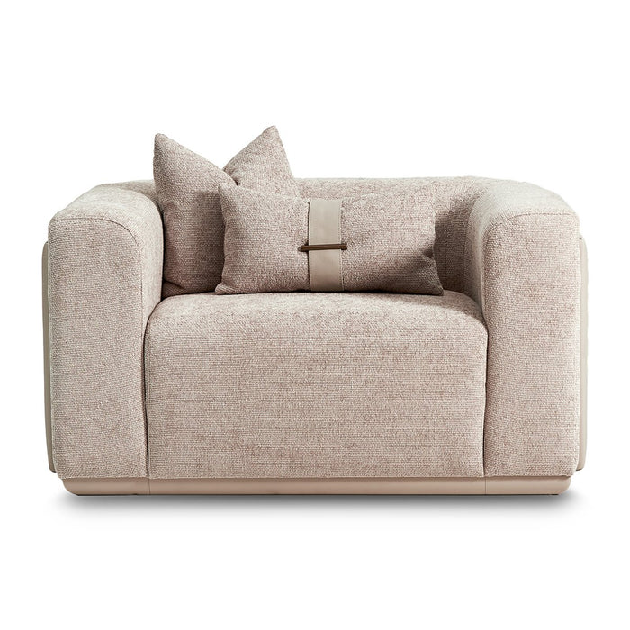 AICO Canberra Chair 1/2 in Brown - Furniture Land (Milwaukee, WI)