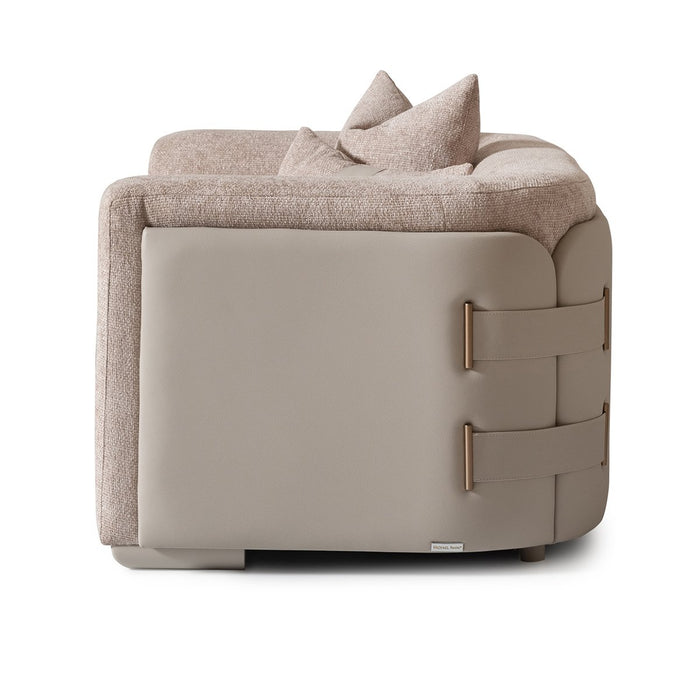 AICO Canberra Chair 1/2 in Brown - Furniture Land (Milwaukee, WI)
