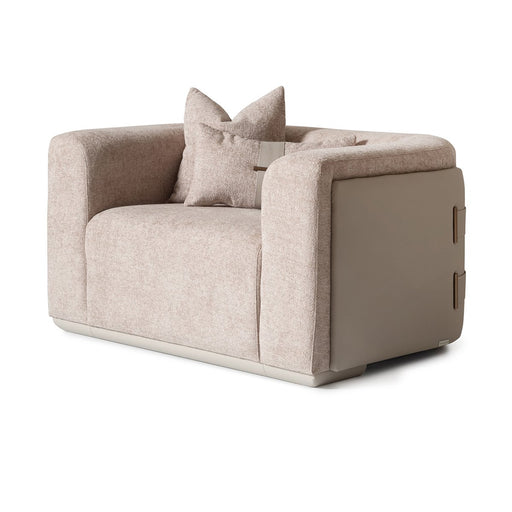 AICO Canberra Chair 1/2 in Brown - Furniture Land (Milwaukee, WI)