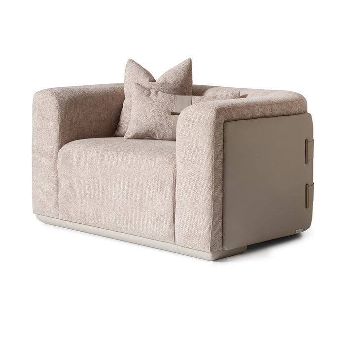 AICO Canberra Chair 1/2 in Brown - Furniture Land (Milwaukee, WI)