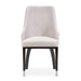 AICO Furniture Carmela Dining Arm Chair (Set of 2) in Glossy Charcoal Sand - Furniture Land (Milwaukee, WI)