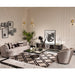 AICO Furniture Carmela Media Cabinet in Glossy Charcoal Sand - Furniture Land (Milwaukee, WI)