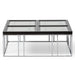 AICO Furniture Carmela Cocktail Table in Glossy Charcoal Sand - Furniture Land (Milwaukee, WI)