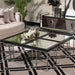 AICO Furniture Carmela Cocktail Table in Glossy Charcoal Sand - Furniture Land (Milwaukee, WI)